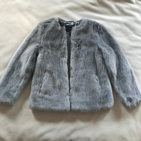 Nordstrom Jackets & Blazers - Nordstrom 1 Madison Gray Faux Fur Coat
